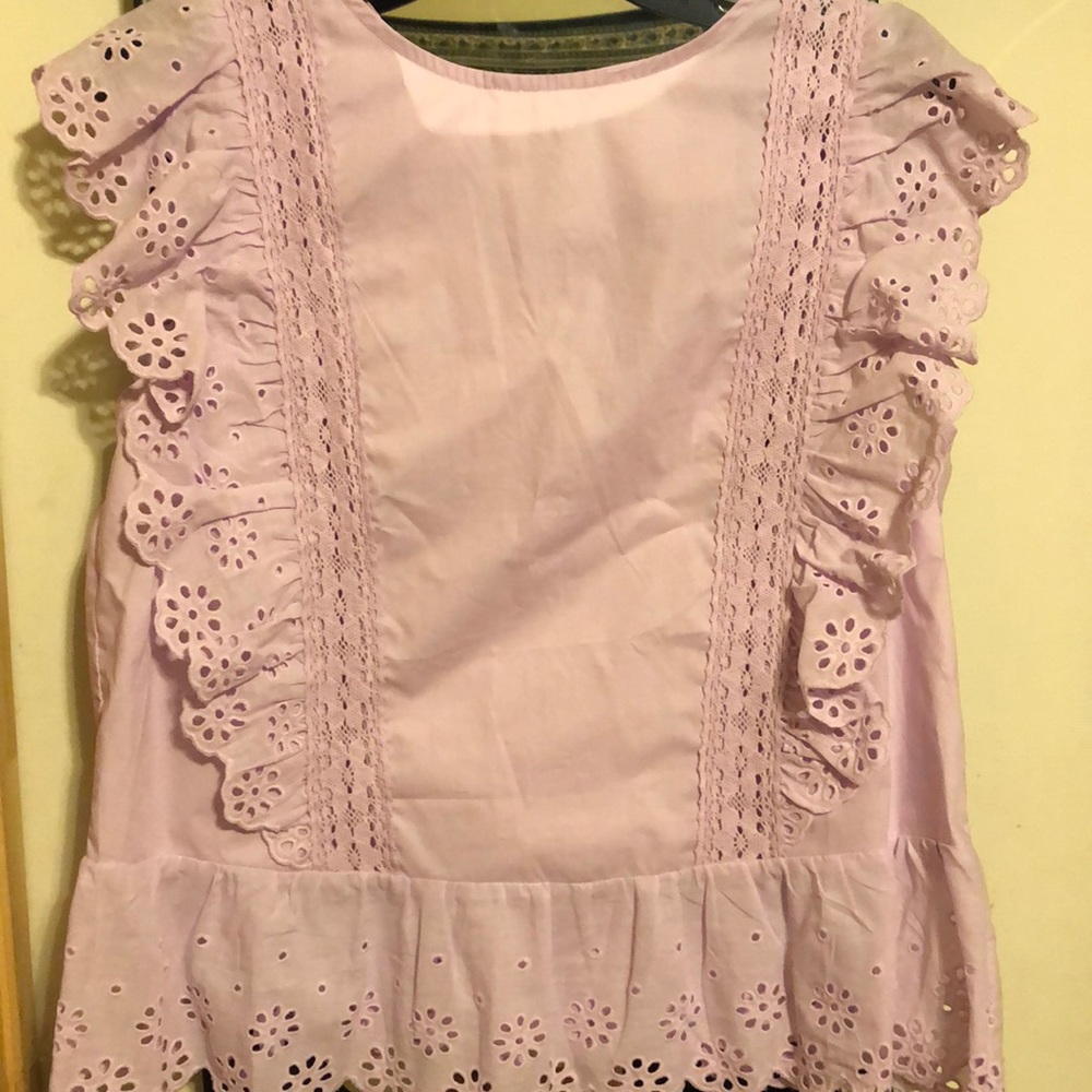 BluSpero Lavender Spring/Summer Sleeveless Top